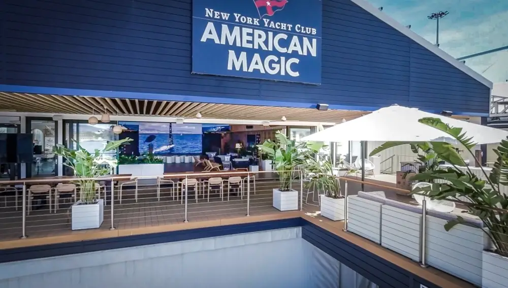 Hospitality del New York Yacht Club American Magic en Barcelona