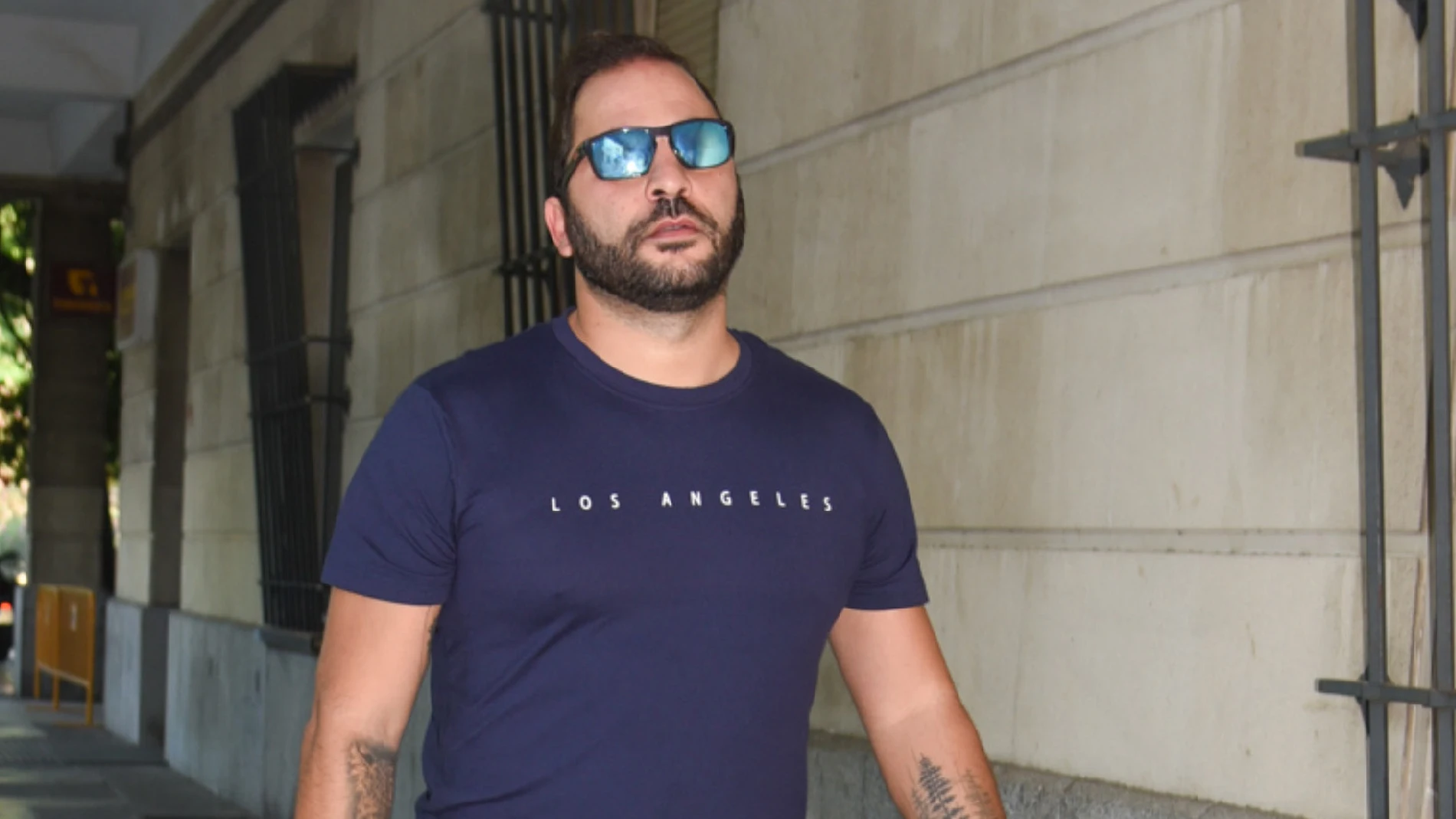 Antonio Tejado llegando a los Juzgados de Sevilla