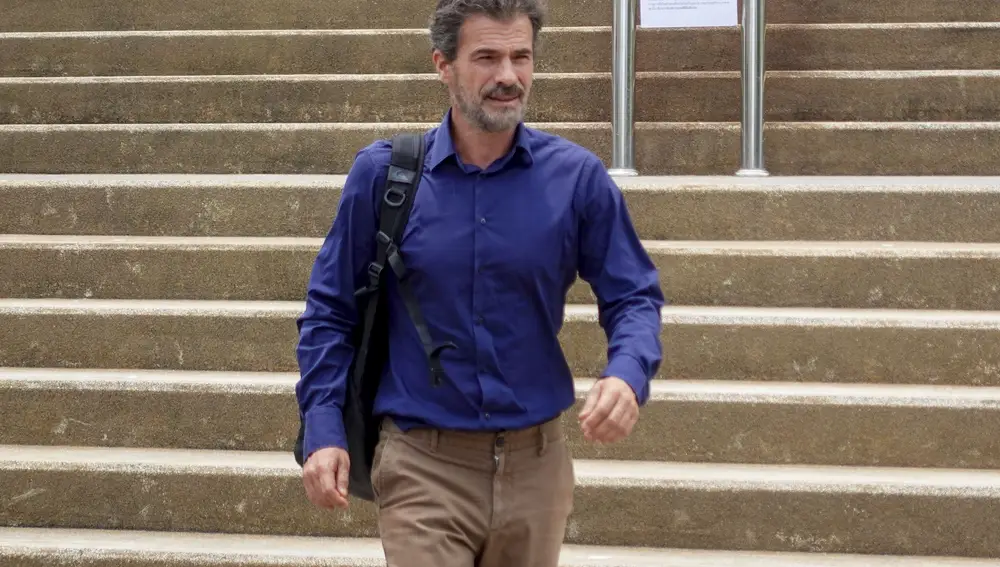 El actor español Rodolfo Sancho, padre de Daniel Sancho, tras la segunda sesión del juicio contra su hijo