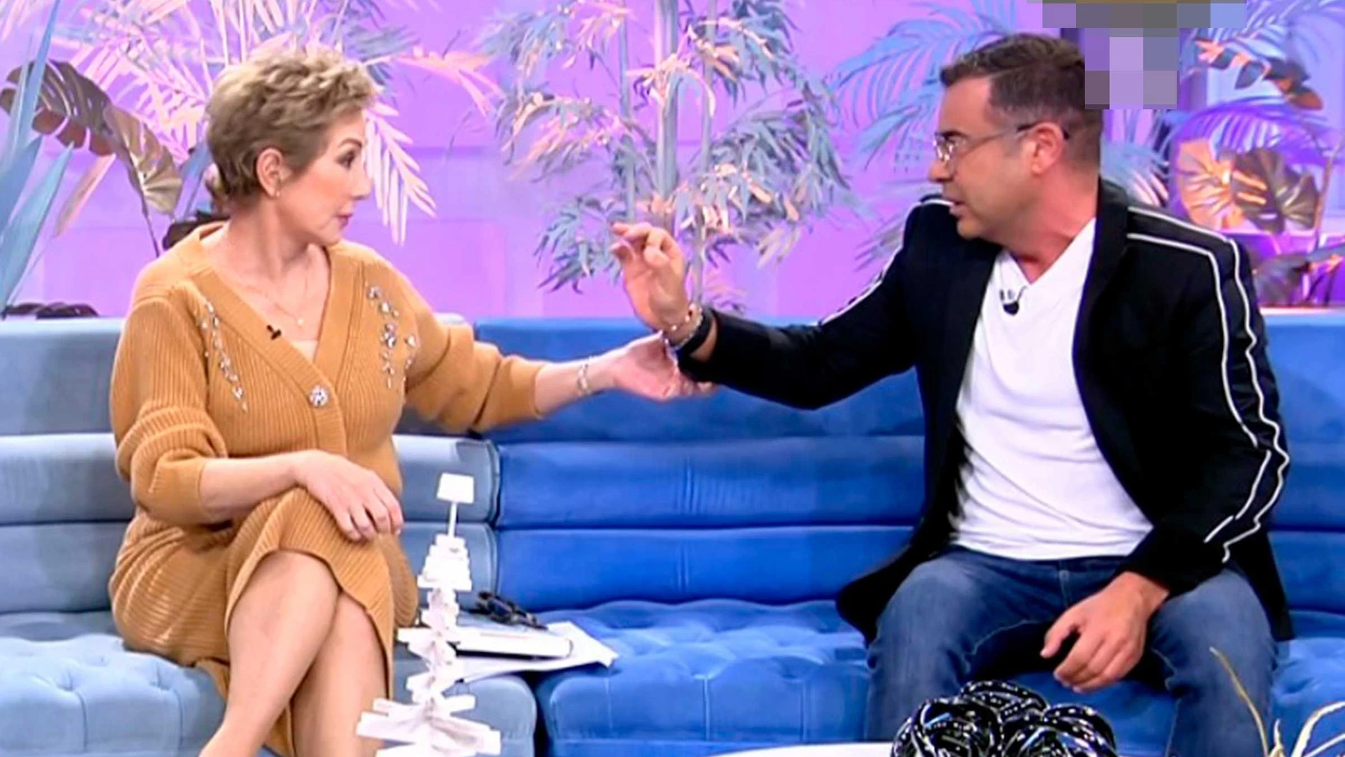 Jorge Javier Vázquez con Ana Rosa Quintana