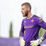 David De Gea con la Fiorentina