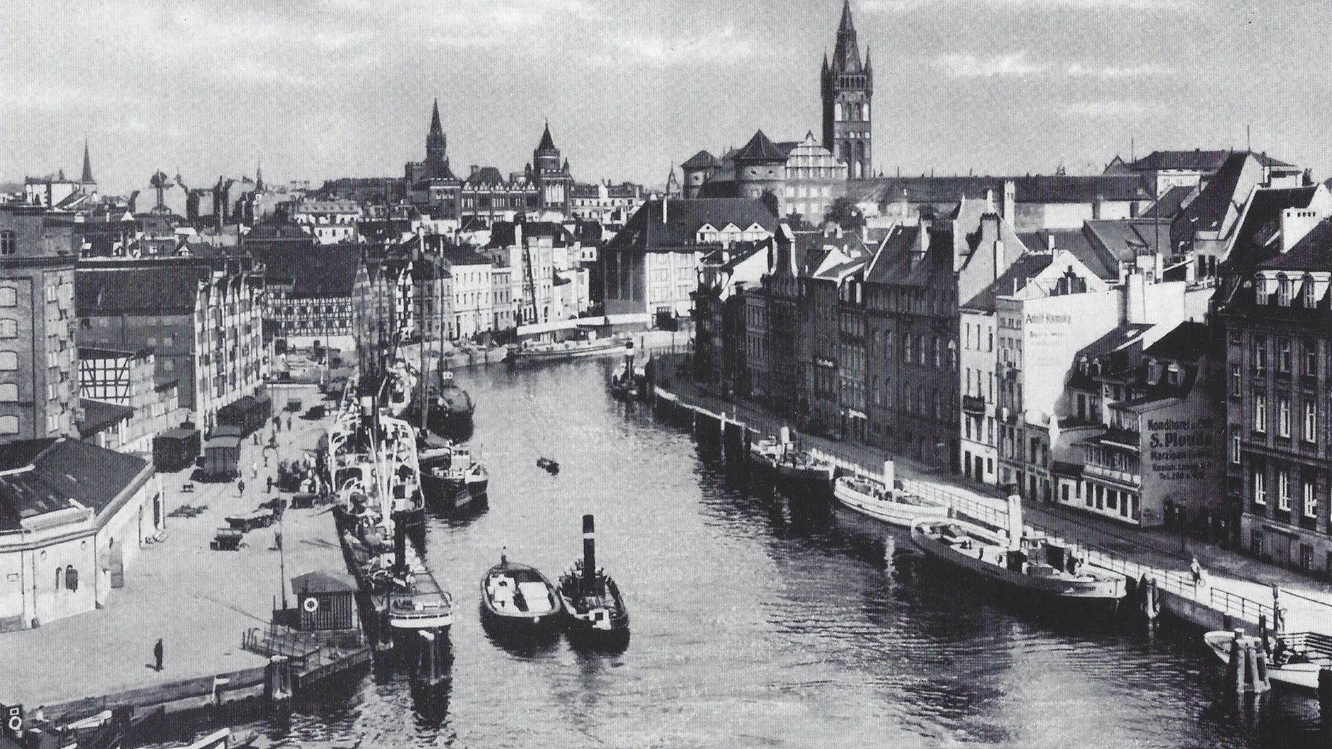 Antigua imagen de Kaliningrado, la Königsberg prusiana