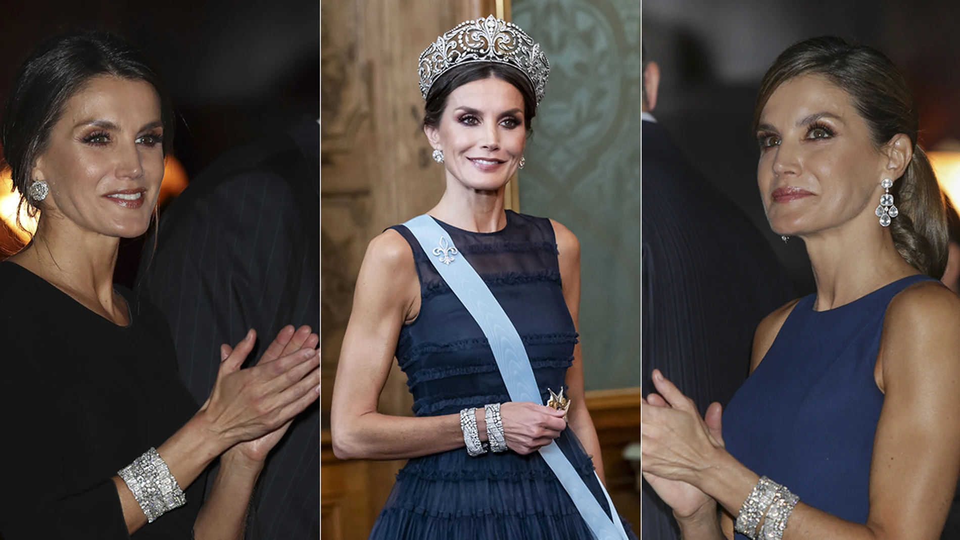 La Reina Letizia con las pulseras gemelas