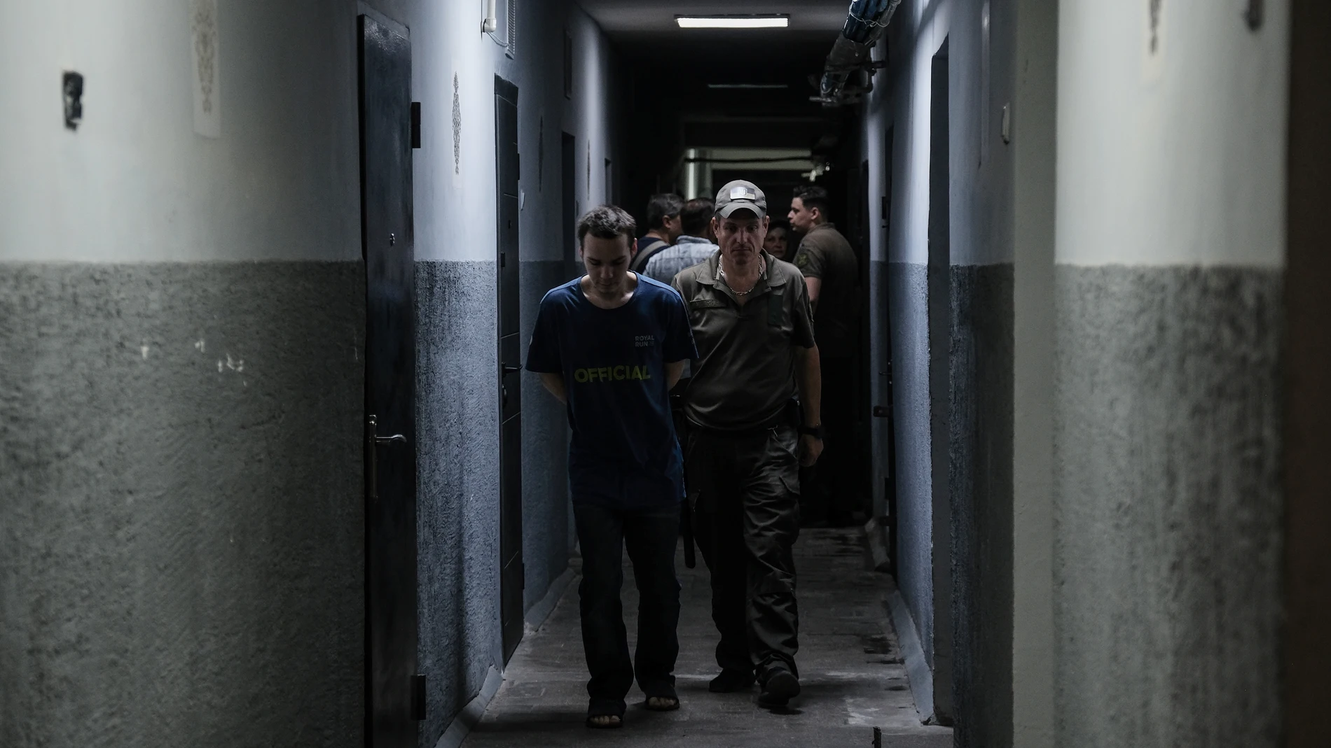 - (Ukraine), 23/08/2024.- Russian army prisoners captured by the Ukrainian army during the Kursk offensive, in their cells, inside a detention centre located in Ukraine, 23 August 2024. The prisoners have been able to contact their families through the Red Cross and will be exchanged for Ukrainian captives held by Russia. Ukraine has captured thousands of POWs since 6 August, when the offensive in the Russian Kursk region began. (Rusia, Ucrania) EFE/EPA/Maria Senovilla