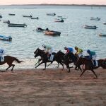 Carreras de caballos en la playa de Sanlúcar de Barrameda