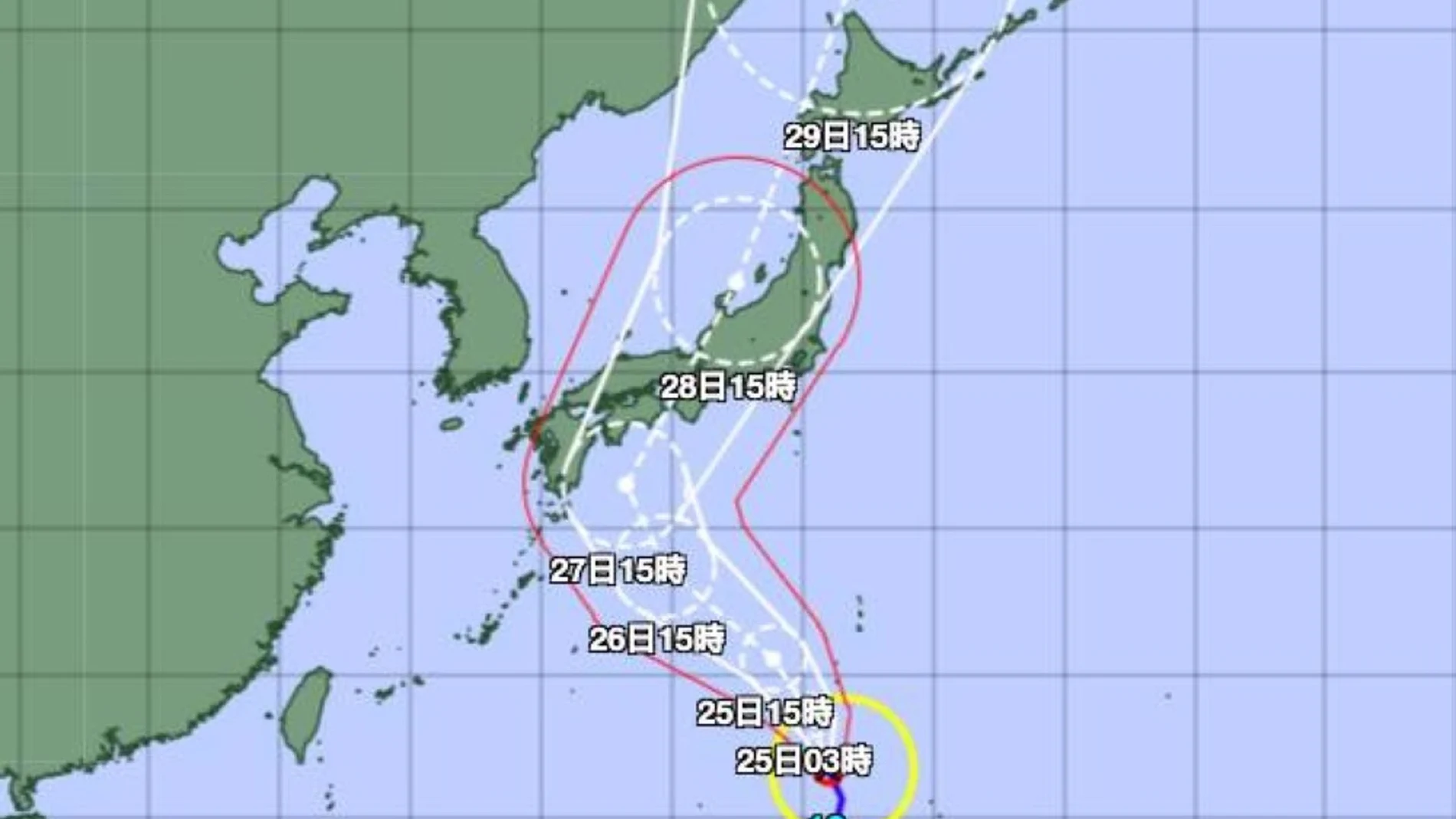 Japón se prepara para la llegada el miércoles del devastador tifón 'Shanshan'