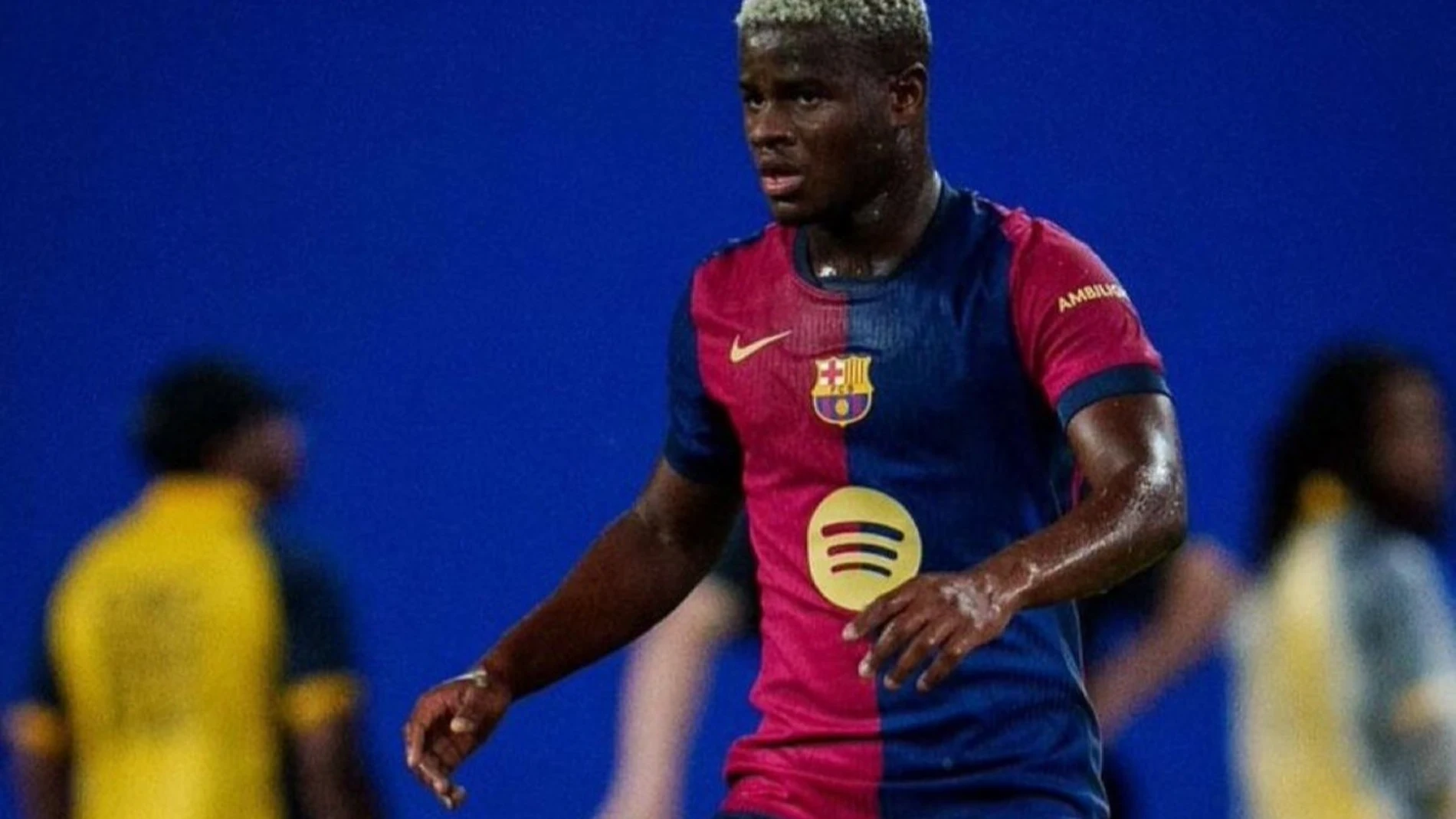 Mika Faye, durante un partido con el FC Barcelona. FC BARCELONA 25/08/2024