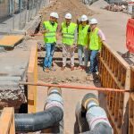 Suárez-Quiñones durante la visita a las obras
