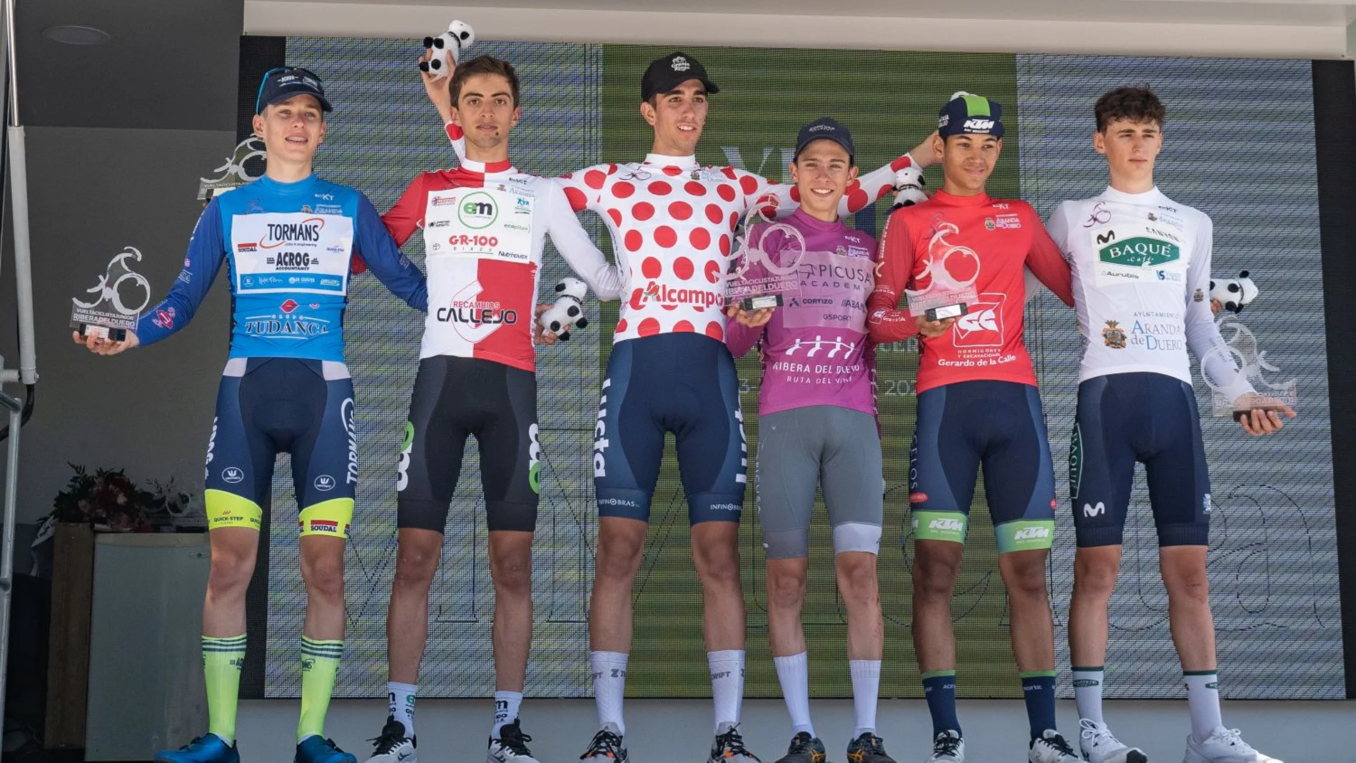 Podium final de la Vuelta Ciclista burgalesa