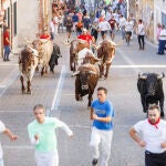 Encierro por las calles de Cuéllar