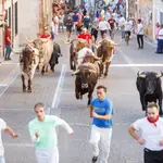 Encierro por las calles de Cuéllar