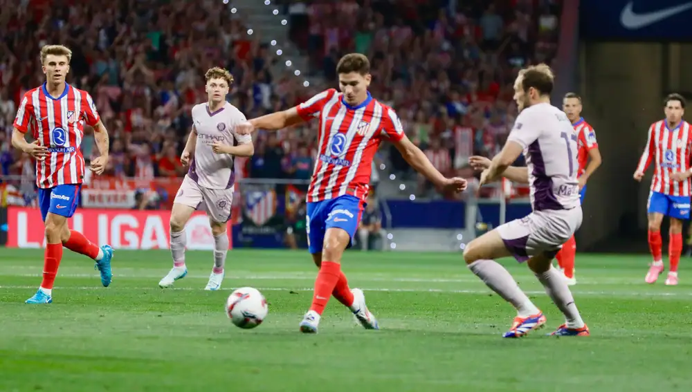 Julián Álvarez, en el Atlético-Girona