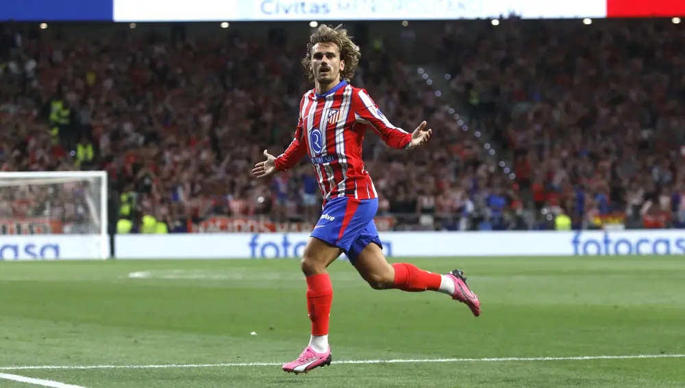 Encuentro de Liga entre el Atletico de Madrid y el Girona. Gol de Griezmann. © Jesús G. Feria.