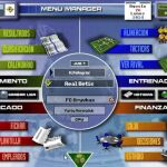 Fotograma del vídeo del Real Betis, en el que emula el PC Fútbol