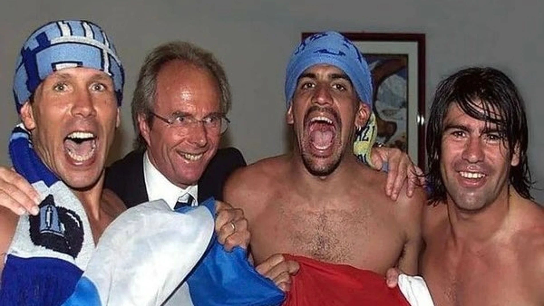 Diego Simeone y Sven Gora Eriksson