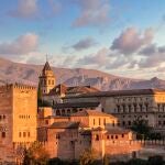 La Alhambra al atardecer