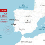 Terremoto al suroeste de Portugal