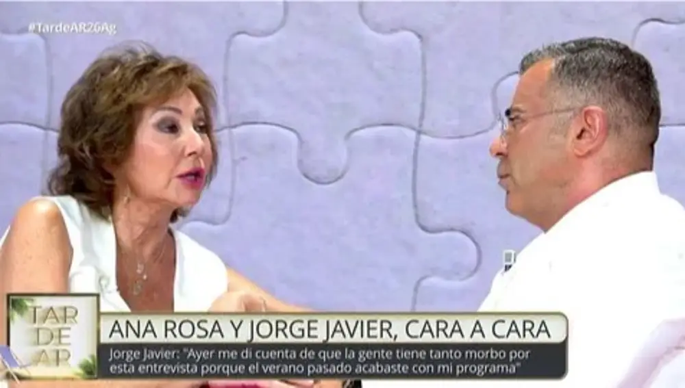 Jorge Javier acusa a Ana Rosa de cerrar “Sálvame” en un tenso cara a cara