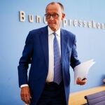 CDU opposition leader Friedrich Merz press conference