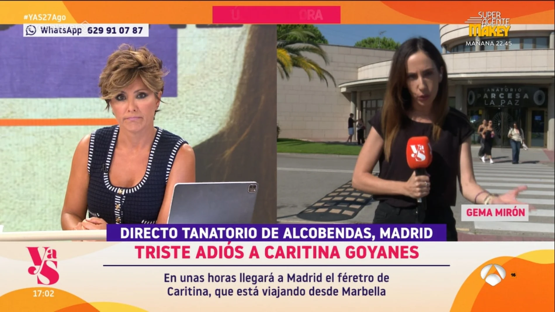 Sonsoles Ónega y Gema Mirón en 'Y ahora Sonsoles'