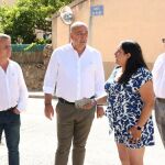 El presidente de la Diputación de Segovia, Miguel Ángel de Vicente, visita Aldealengua