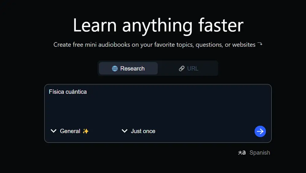 A pesar de los textos en inglés, el audio es en español