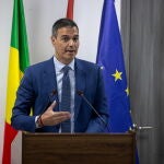 Spanish Prime Minister Pedro Sanchez in Dakar