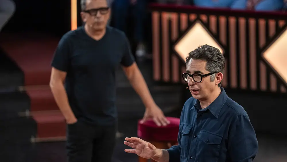 Berto Romero y Andreu Buenafuente en el plató de 'El consultorio de Berto'