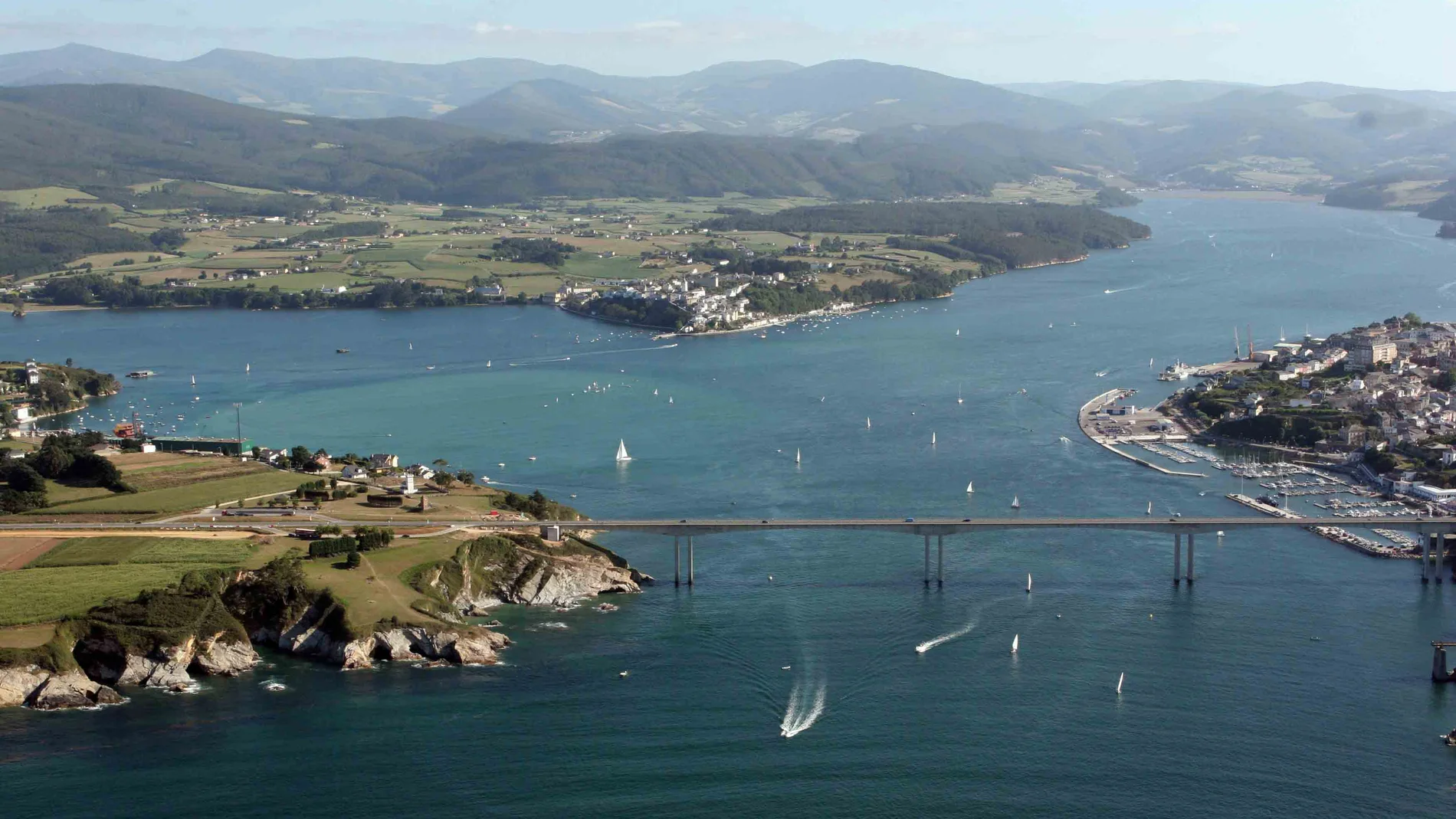 Imagen del río Eo, en Asturias