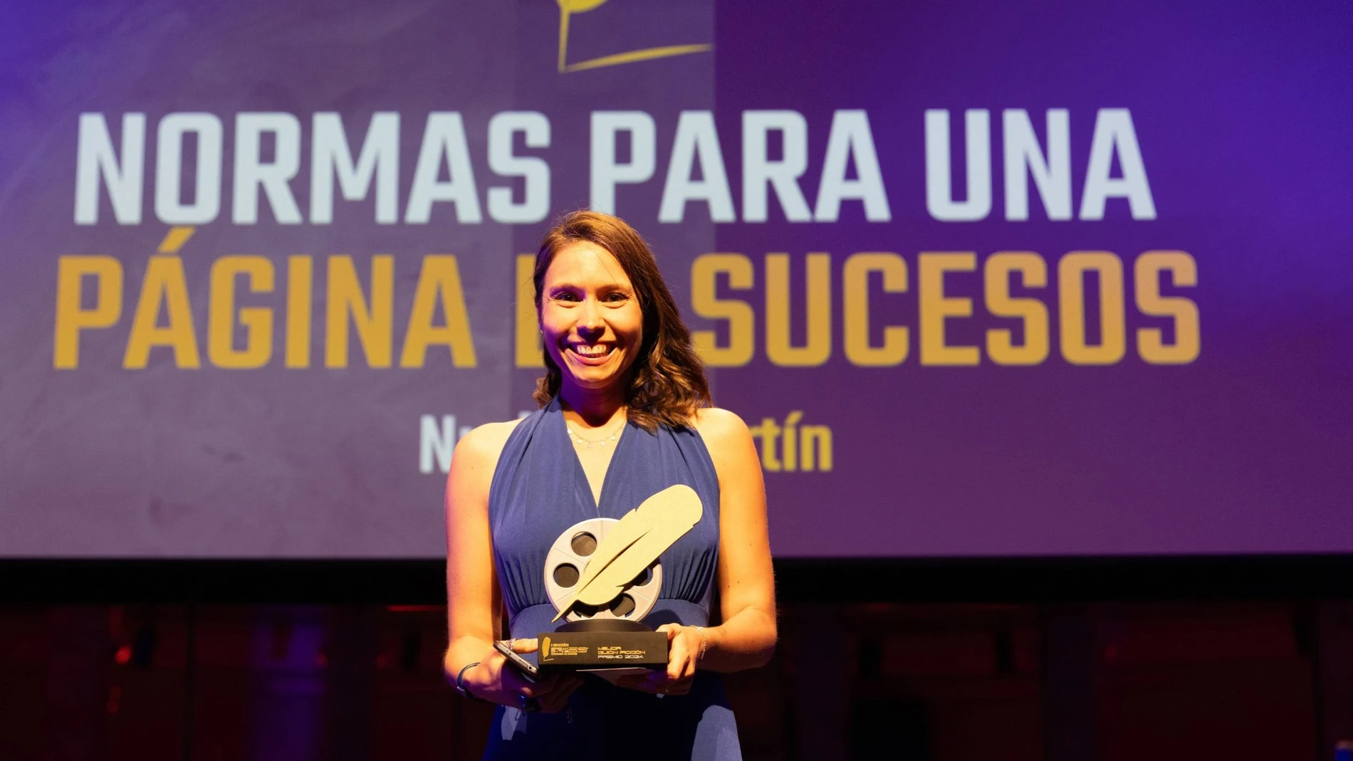 La guionista leonesa Nuria V. Martín recoge el galardón