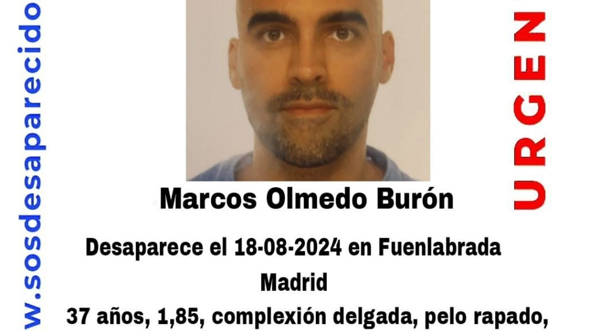 Familia y amigos del desaparecido Marcos Olmedo urgen ayuda judicial y ciudadana para localizarlo SOS DESAPARECIDOS 29/08/2024