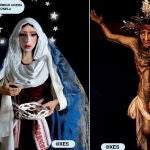 La revista muestra presenta en sus páginas "una imagen de Jesucristo que muestra su pene y vello púbico y otra de Virgen representada por un travestido"