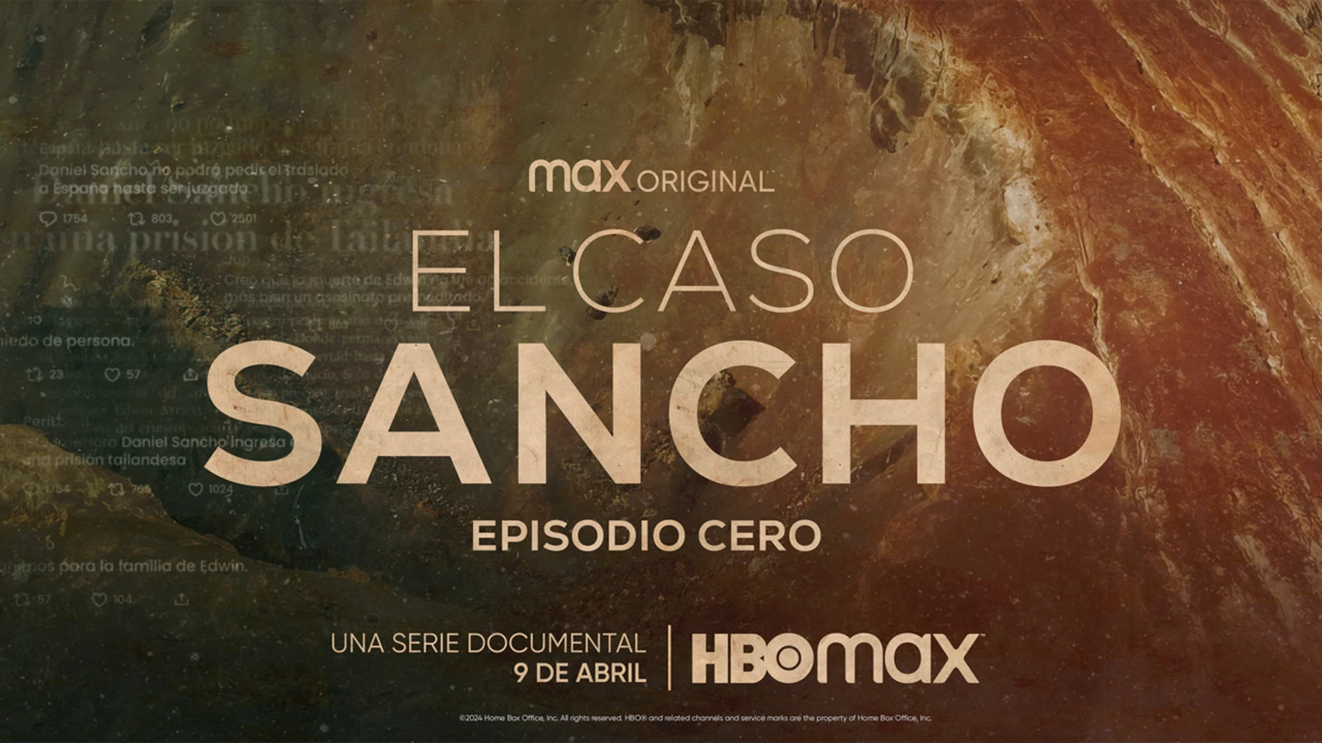 Cartel promocional de la serie documental "El Caso Sancho"