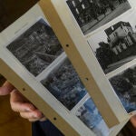 Fotografías de Guernica horas después de ser arrasada por la aviación alemana, realizadas por el militar, fotógrafo, cartógrafo, topógrafo, delineante y dibujante sevillano Antonio Caro Serrano, fallecido en 1999 y quien, al declararse la Guerra Civil, con 18 años y por sus extraordinarias habilidades, fue requerido por la Legión Cóndor, con la que recorrió toda España, y que hoy conserva su hija Trinidad Caro Pardo