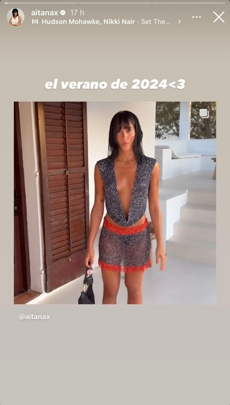 Aitana en Ibiza.
