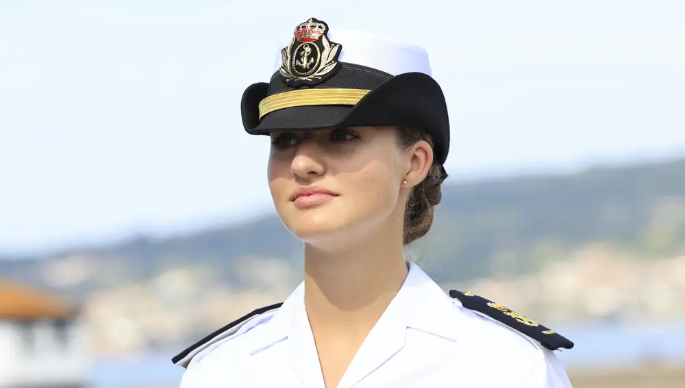 Princesa Leonor en la Escuela Naval de Marín.