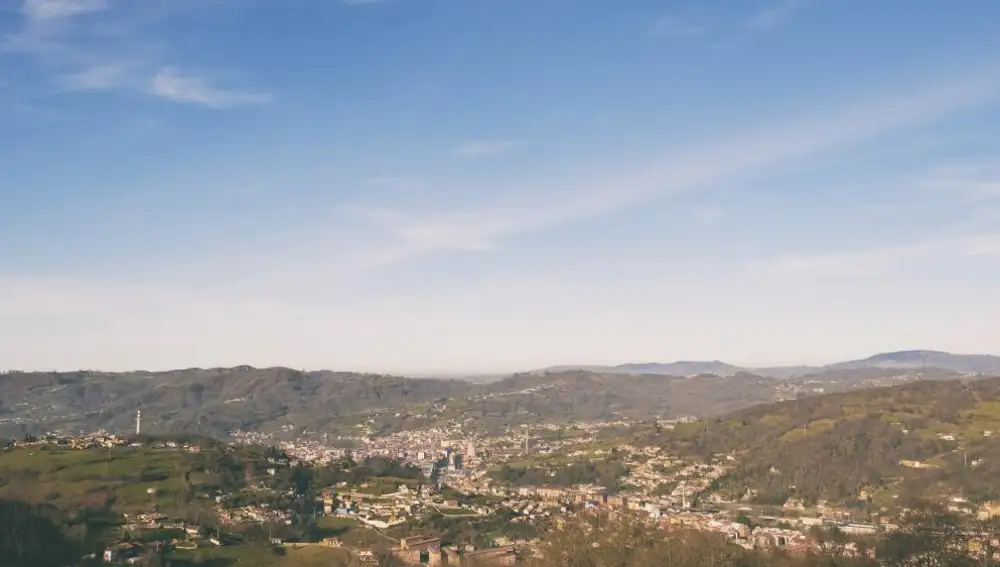 Vista panorámica de Langreo, Asturias
