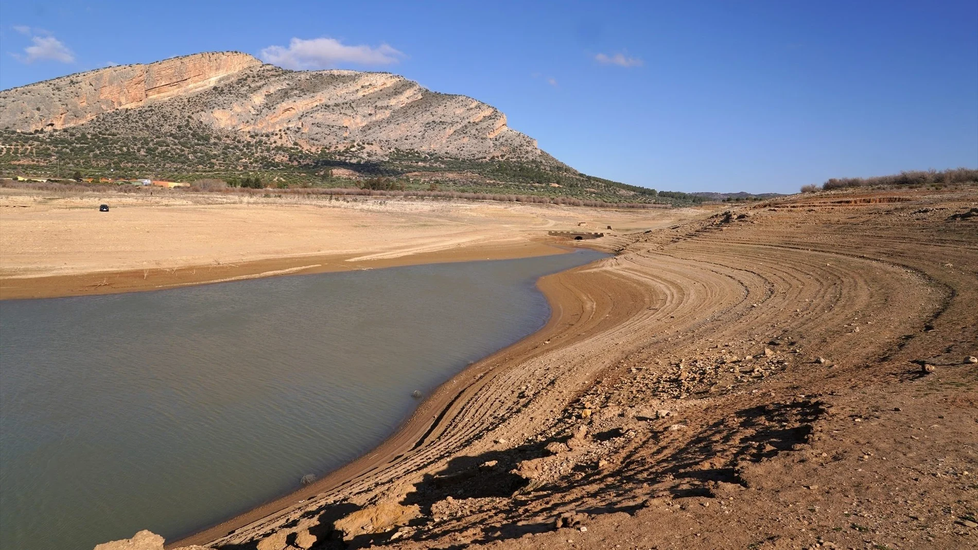 Estado del embalse de Guadalteba, en la provincia de Málaga