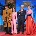 Jurado y presentadora de 'Maestros de la costura': Palomo Spain, María Escoté, Lorenzo Caprile y Raquel Sánchez Silva