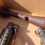 Imagen de las granadas intervenidas en Carmona. GUARDIA CIVIL