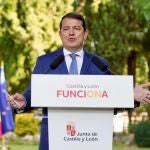 El presidente de la Junta de Castilla y León, Alfonso Fernández Mañueco