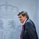 Rueda de prensa posterior a la celebración del Consejo de Ministros en el Palacio de la Moncloa. Comparecen, Félix Bolaños, El ministro de la Presidencia, Justicia y Relaciones con las Cortes, Pilar Alegría, Ministra Portavoz y José Luis Escrivá, Ministro para la Transformación Digital y de la Función Pública. © Alberto R. Roldán / Diario La Razón. 12 03 2024