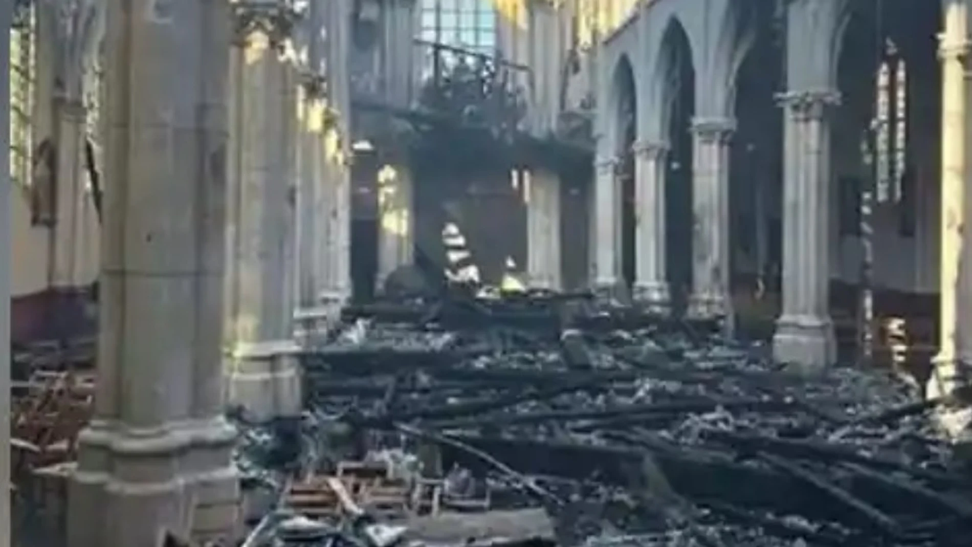 Estado en que ha quedado la iglesia