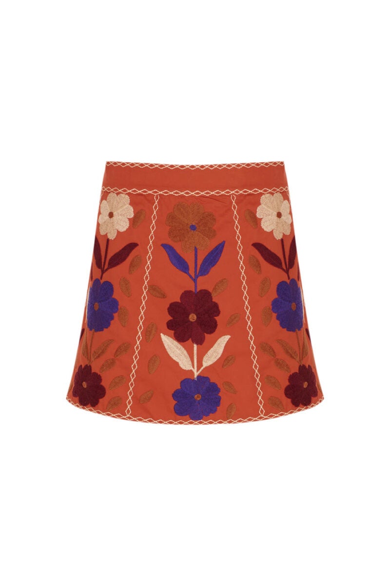 Falda estampada. 