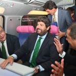 Acto de inauguración de la nueva línea de alta velocidad Madrid-Elche-Murcia operada por la compañía Ouigo