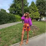 Paula Echevarría con look bohemio.