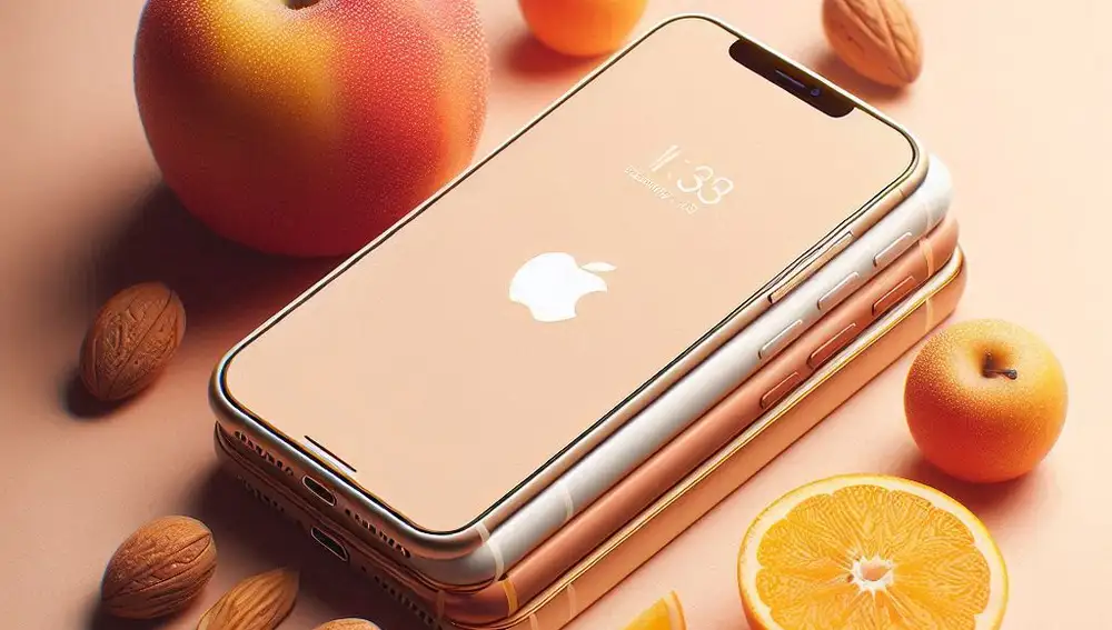 ¿Un iPhone en tonos naranjas?