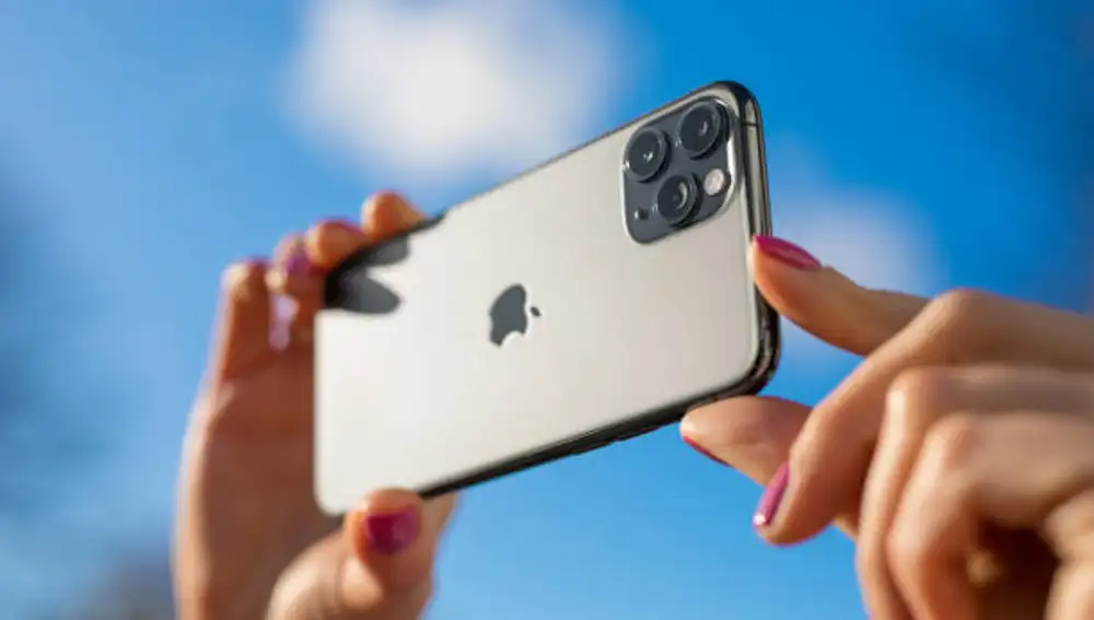 Tomando una fotografía con un iPhone