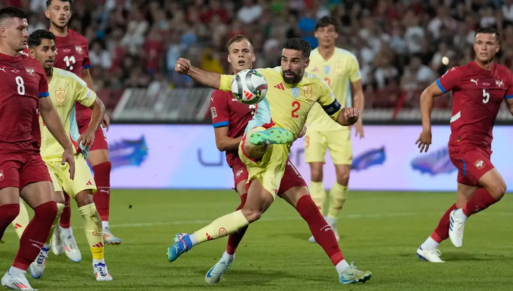APTOPIX Serbia Spain Nations League Soccer