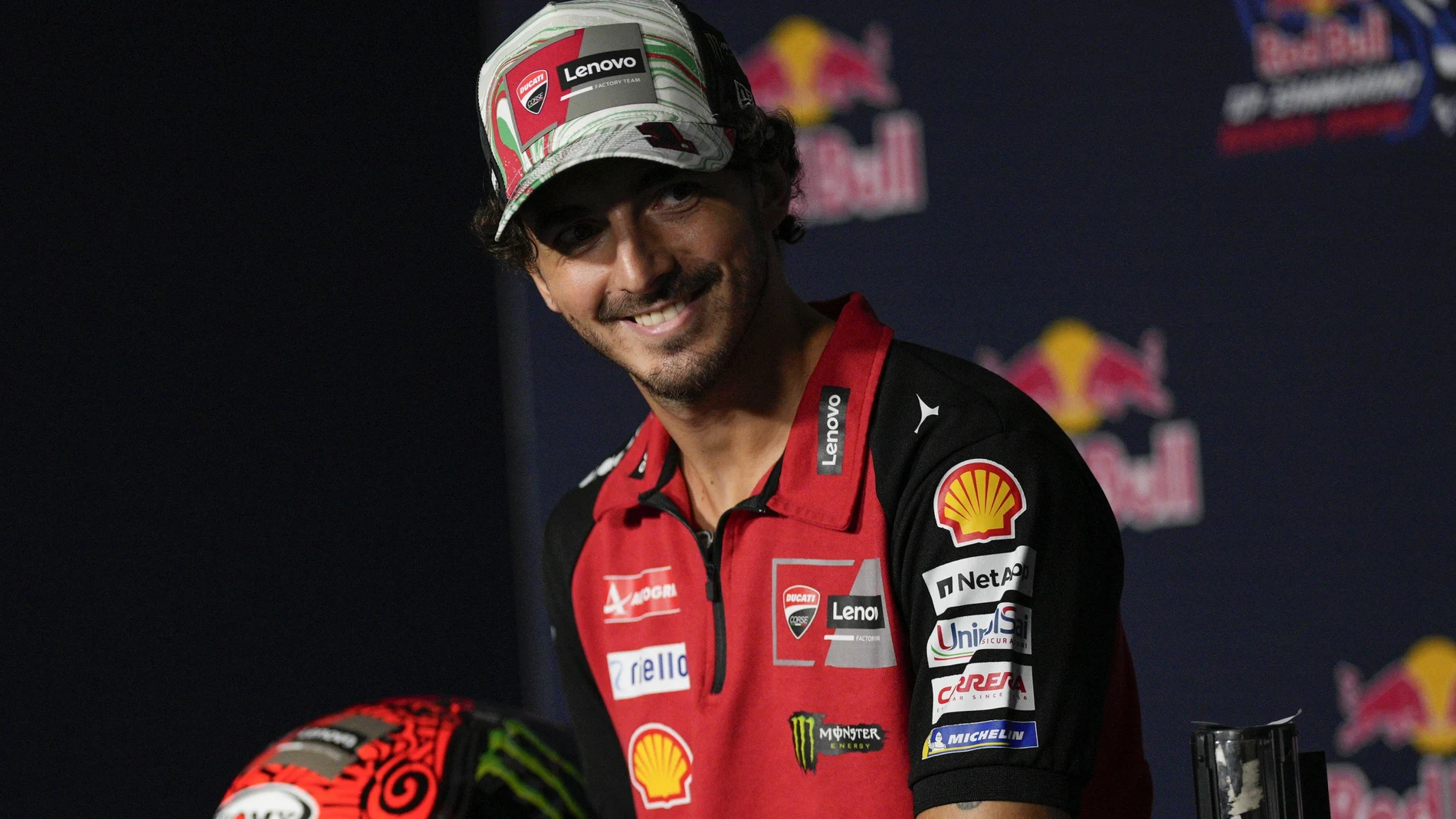 Pecco Bagnaia, en la rueda de prensa previa al GP de San Marino